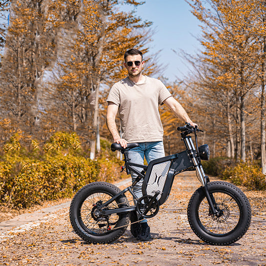 "20 Inch 2000W Off-Road Electric Bicycle for Adults – Lithium Battery Assisted Fat Tire E-Bike with 35AH, Ideal for Mountain, Snow, and Rugged Terrain Adventures, High-Performance Electric Motorcycle"