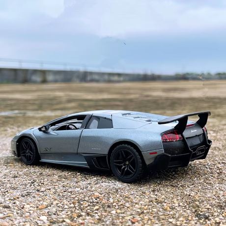 "1:24 Scale Alloy Sports Car Model - Detailed Original Simulation with Opening Doors, Force-Controlled, Static Display Toy for Kids - High-Quality Alloy Construction and Realistic Design"