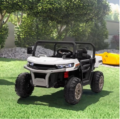 "24V Ride-On UTV Truck for Kids - 2-Seater Electric Dump Truck with 2x200W Motors, Remote Control, Dump Bed, Shovel, Non-Slip Tires, and Durable Design for Boys and Girls – Perfect Outdoor Adventure Vehicle"